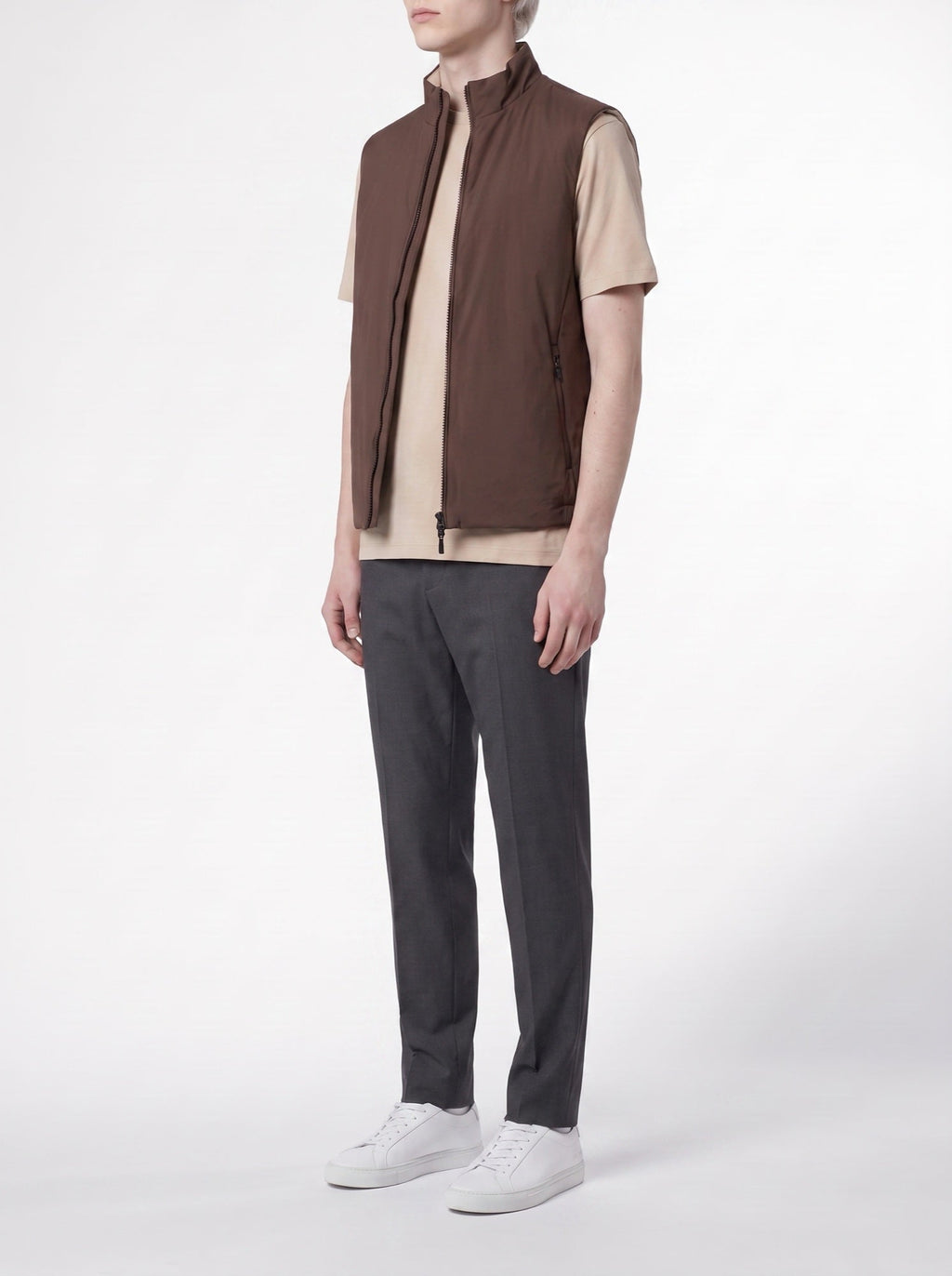 Wendeweste – Ebenholz/Beige