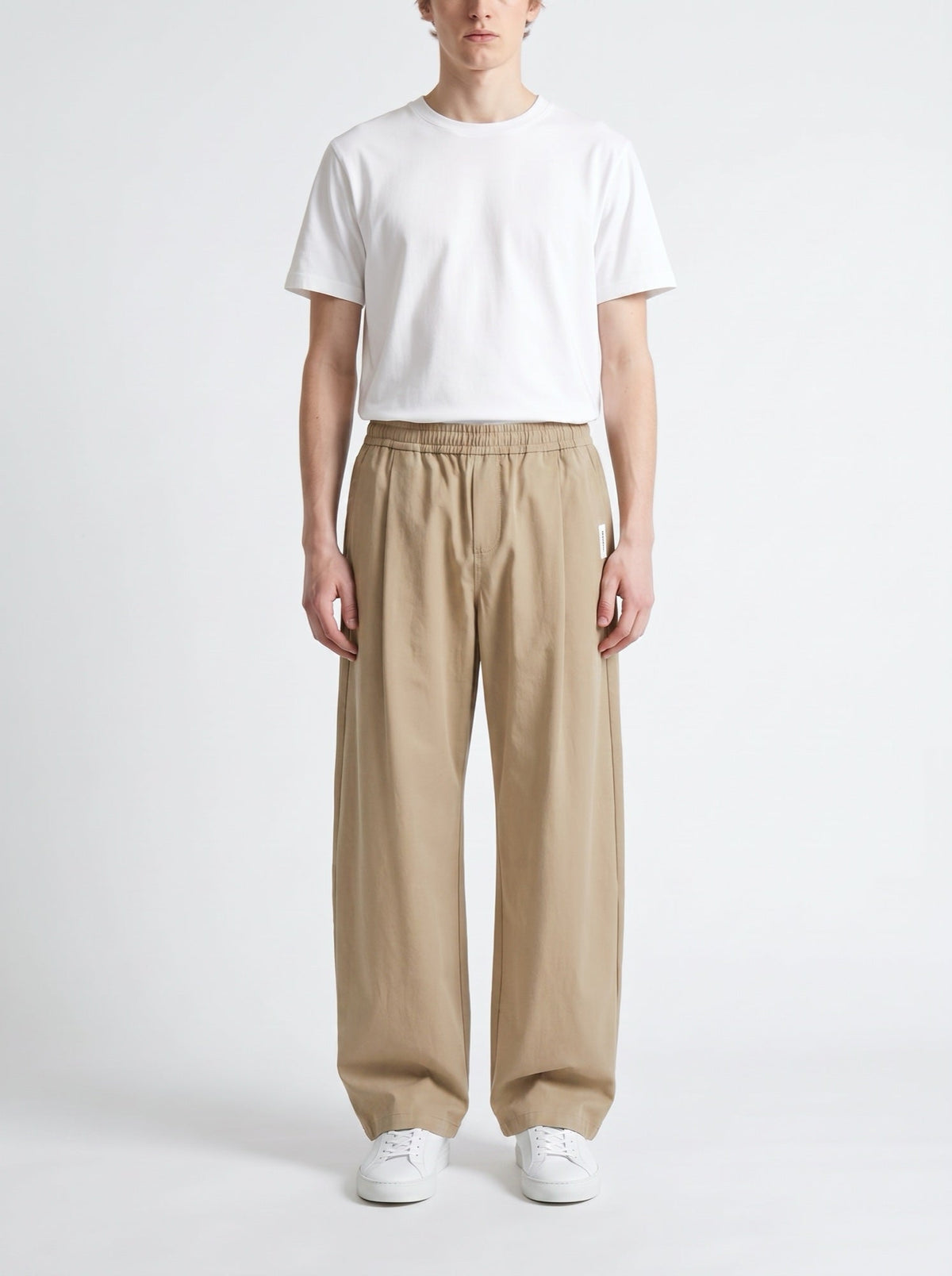 Weite Urban-Hose — Beige