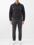 Schwarze Jeansjacke