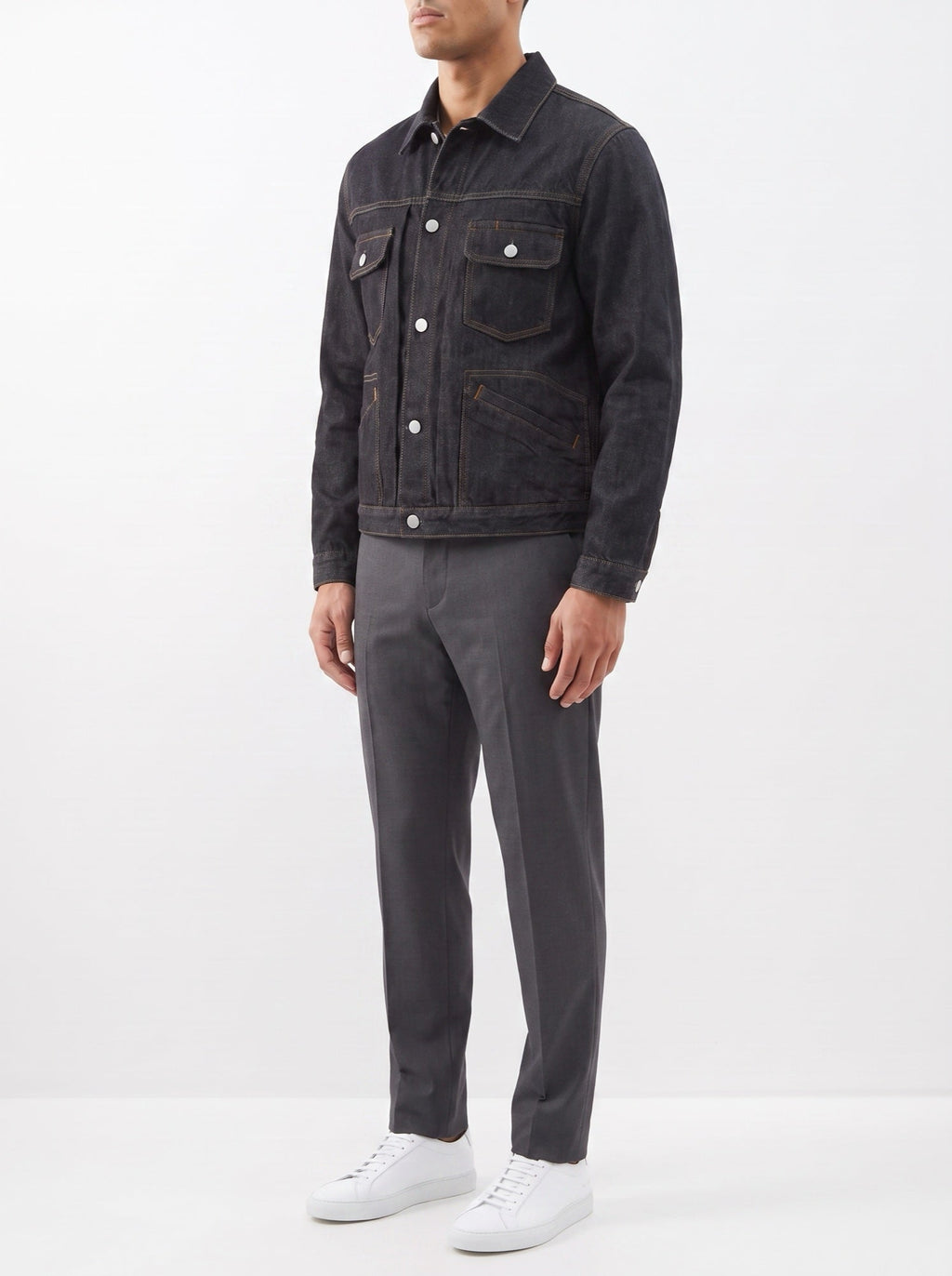 Schwarze Jeansjacke
