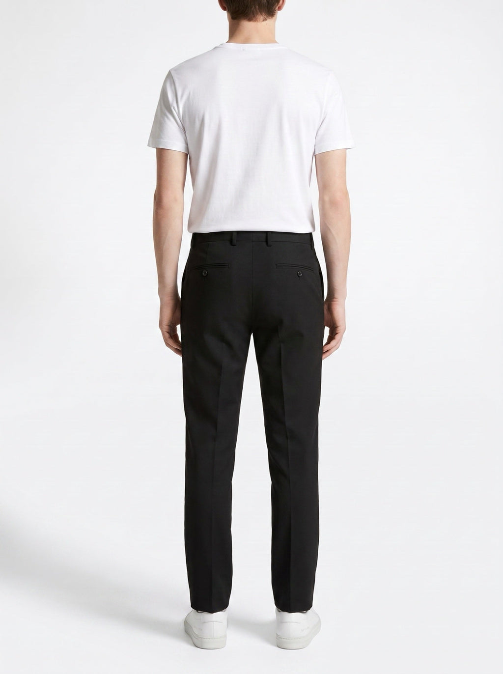 Schwarze Winterhose mit gerader Passform