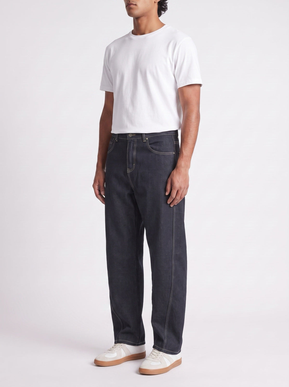 Raw Indigo gerade Jeans
