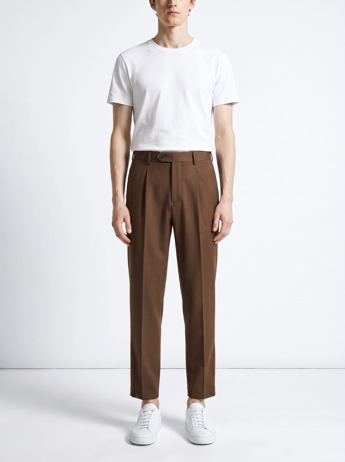 Paris-Hose mit hoher Taille — Braun