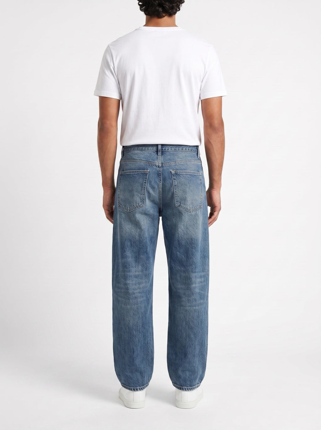 Oversized, lässige Vintage-Jeans mit geradem Bein