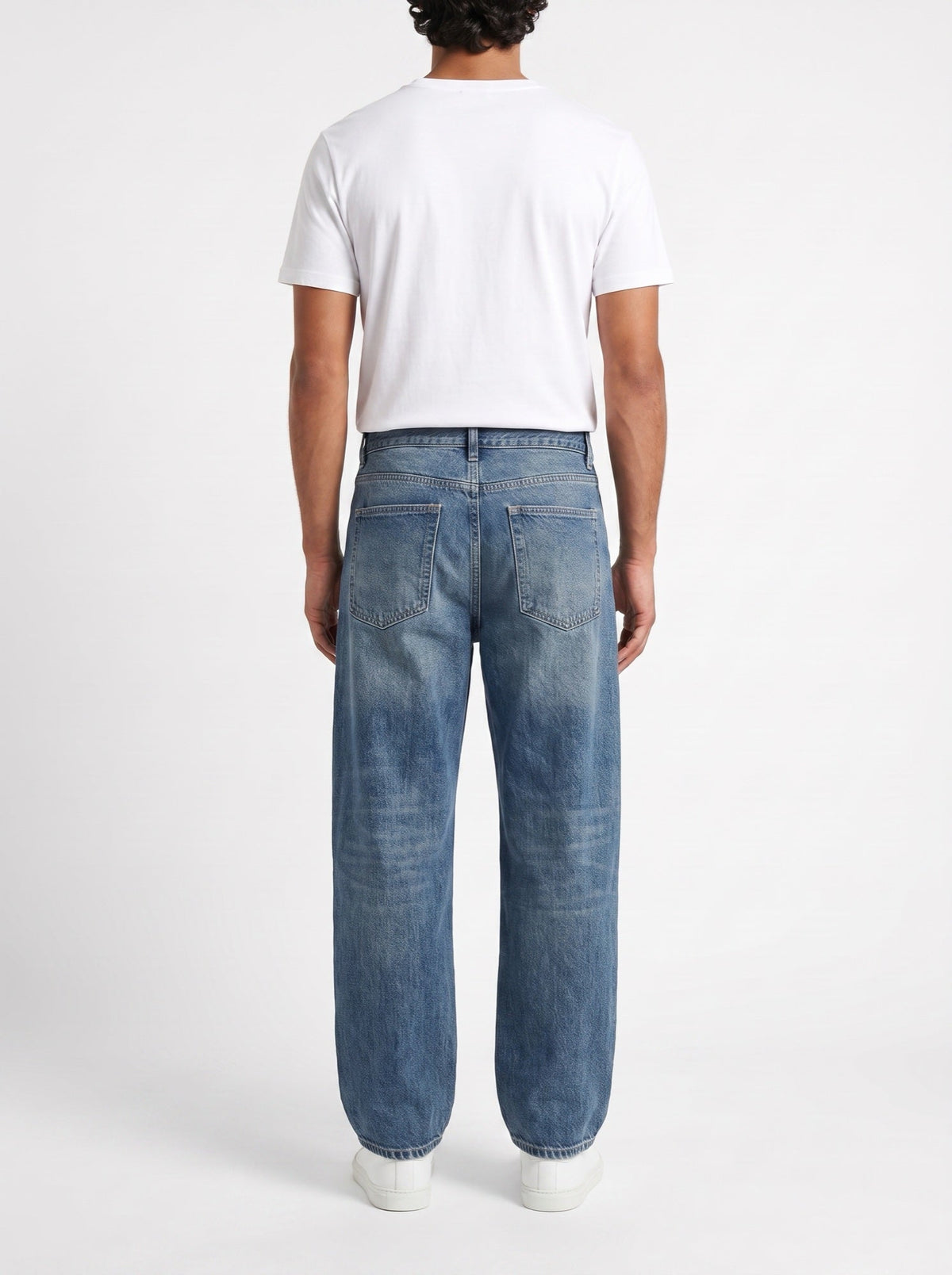 Oversized, lässige Vintage-Jeans mit geradem Bein