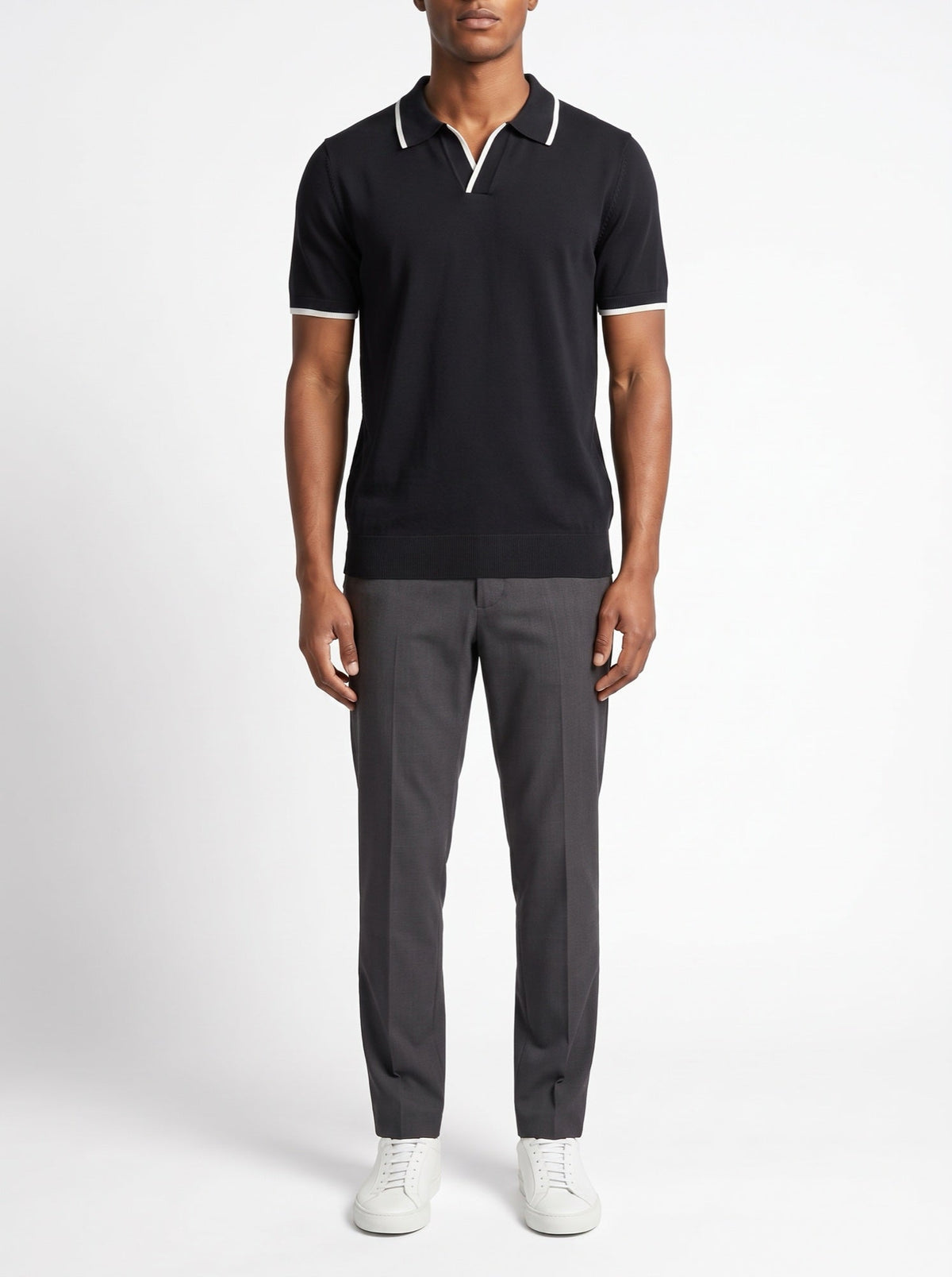 Monaco Edge Polo — Schwarz