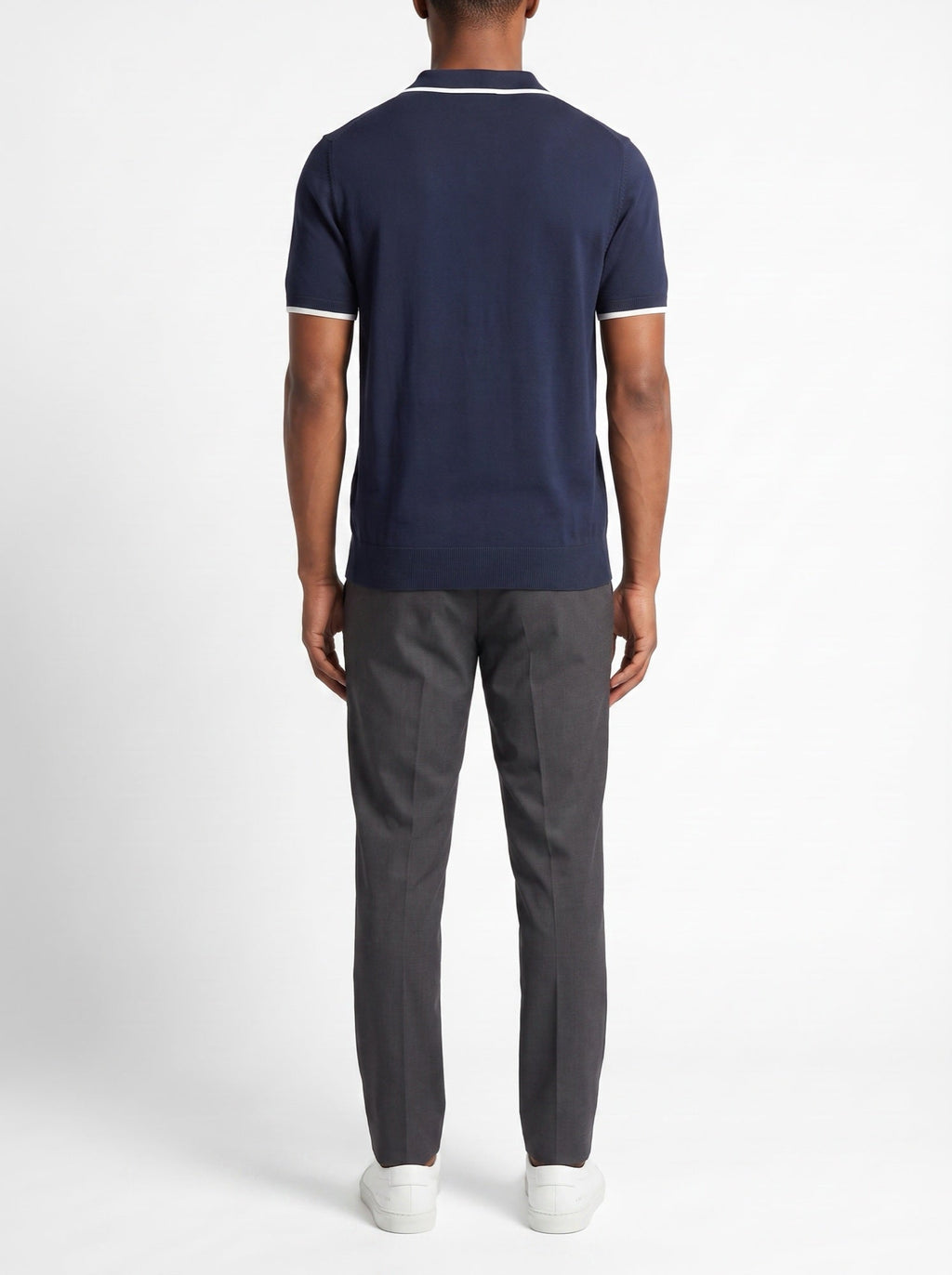 Monaco Edge Polo — Marineblau