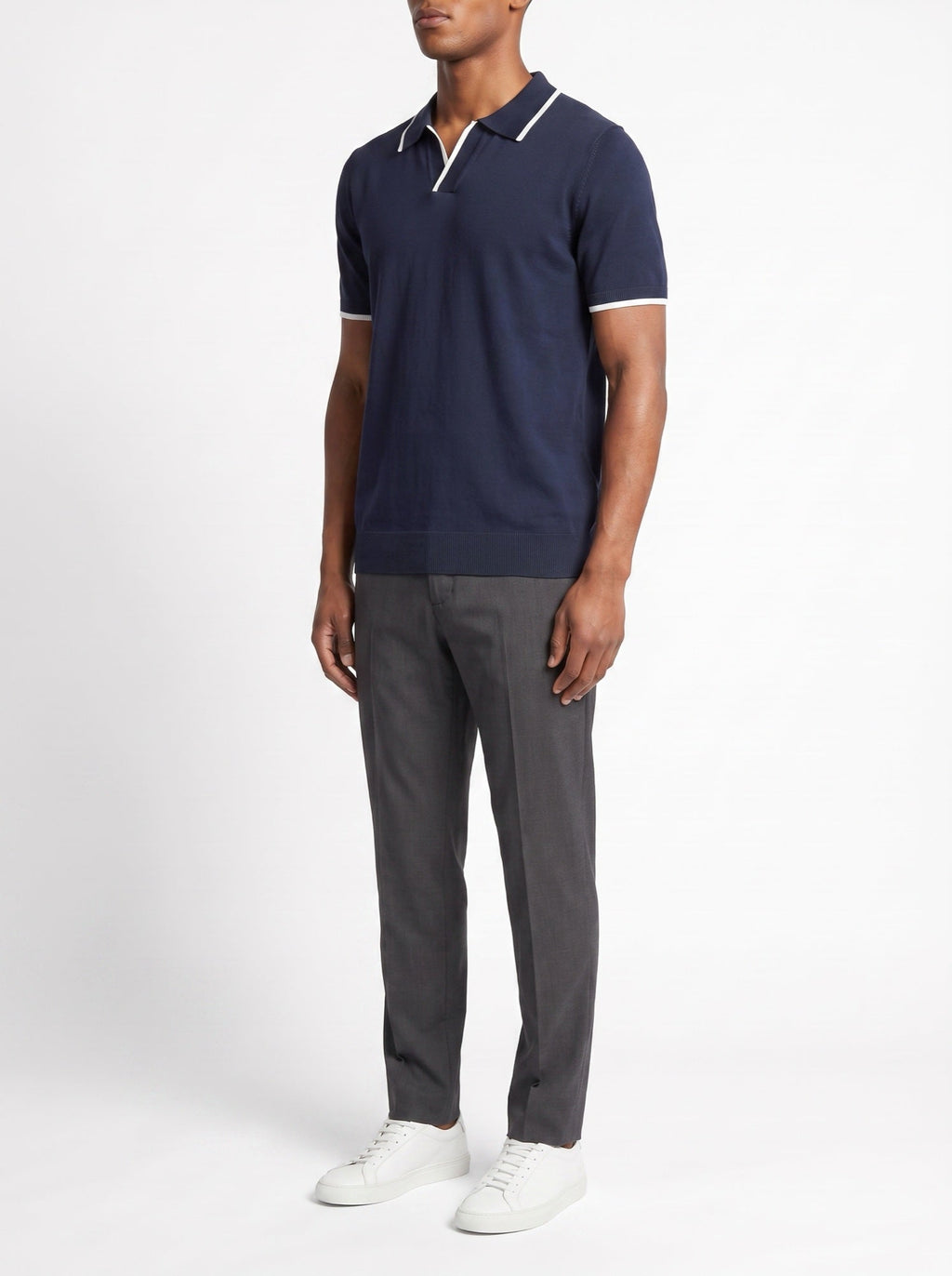 Monaco Edge Polo — Marineblau