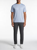 Luxus-T-Shirt – Babyblau