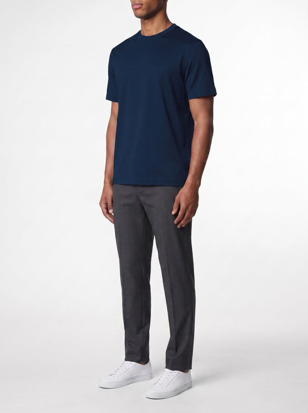 Luxuriöses T-Shirt – Marineblau