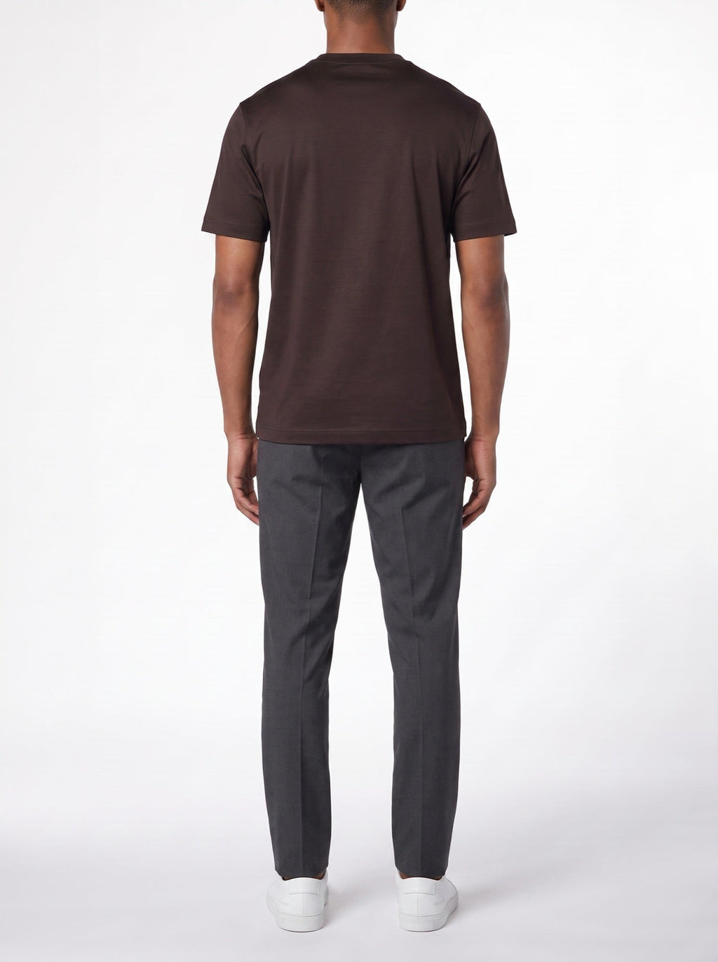 Luxus-T-Shirt – Braun