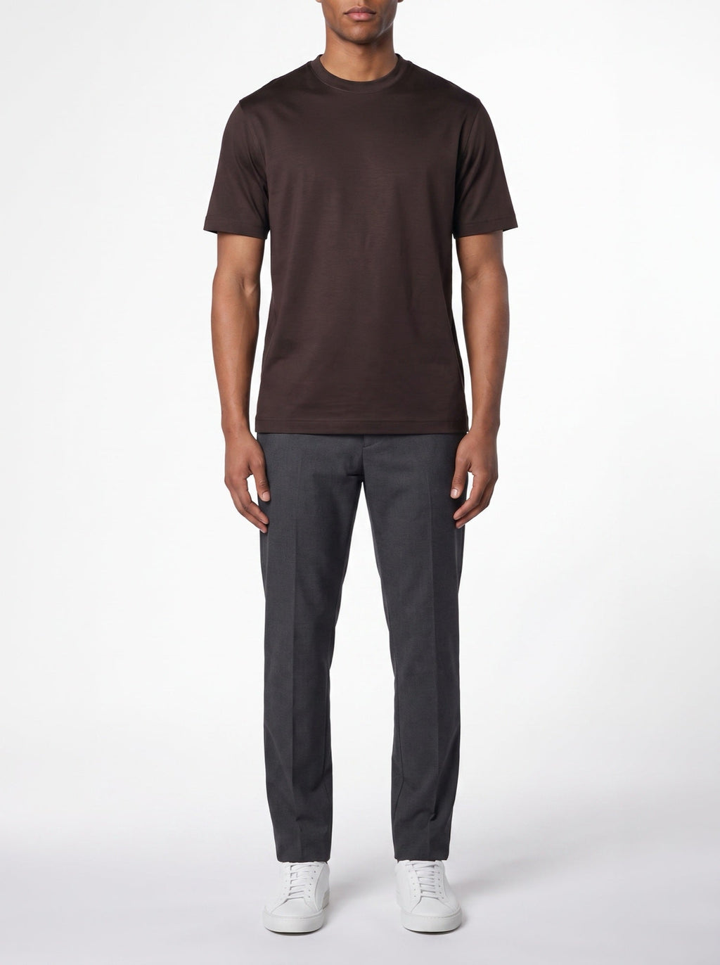 Luxus-T-Shirt – Braun