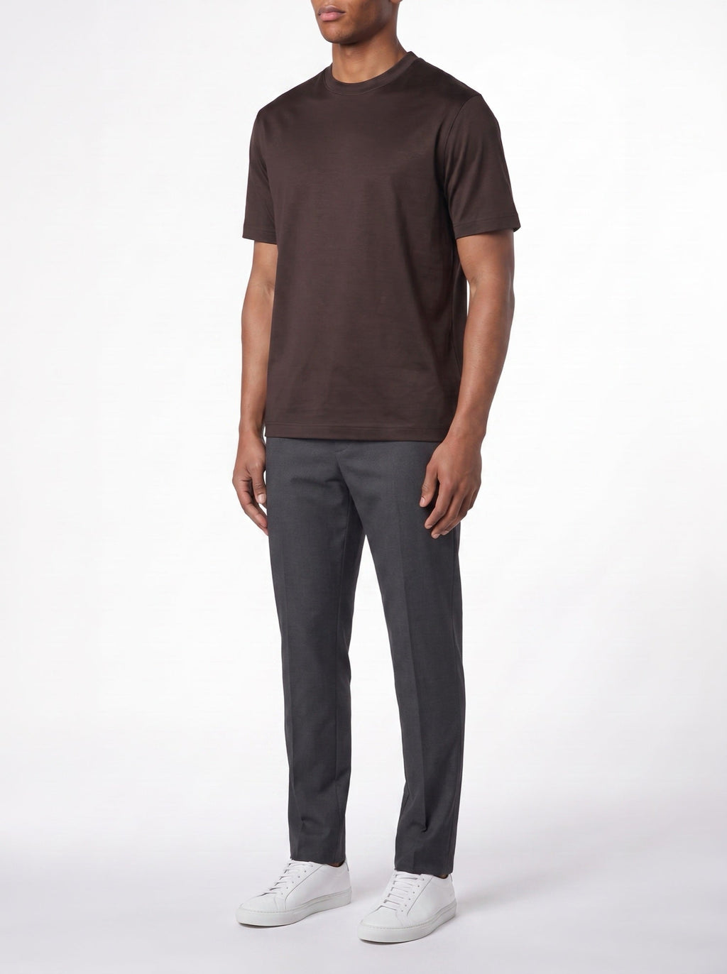 Luxus-T-Shirt – Braun