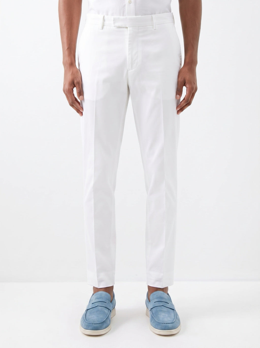 Ozeanblaue Wildleder-Loafer