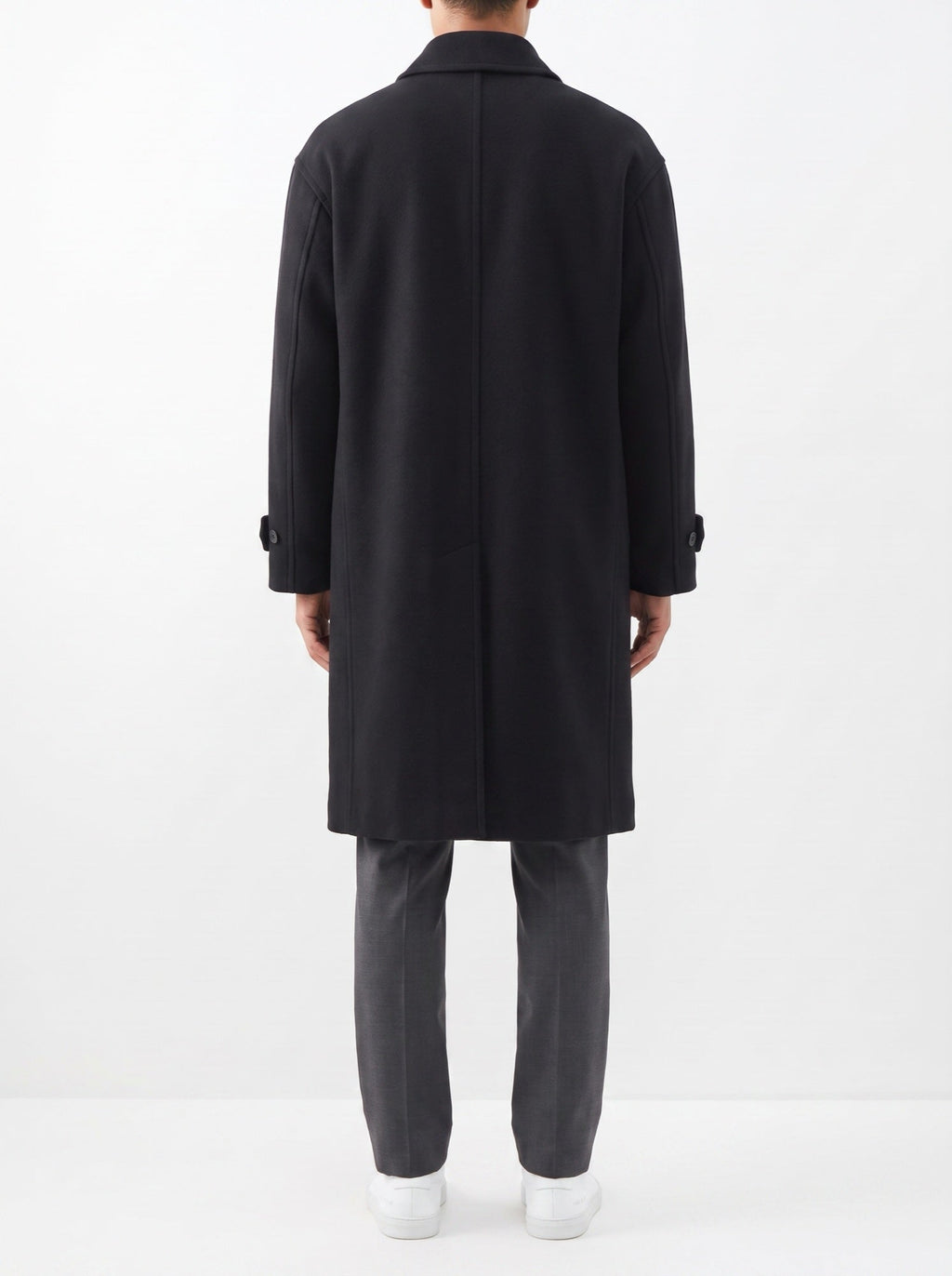 The Classic wendbarer Wollmantel — Schwarz