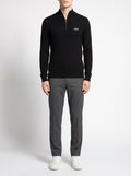 BOSS™ Sterling Pullover mit halbem Reißverschluss — Schwarz