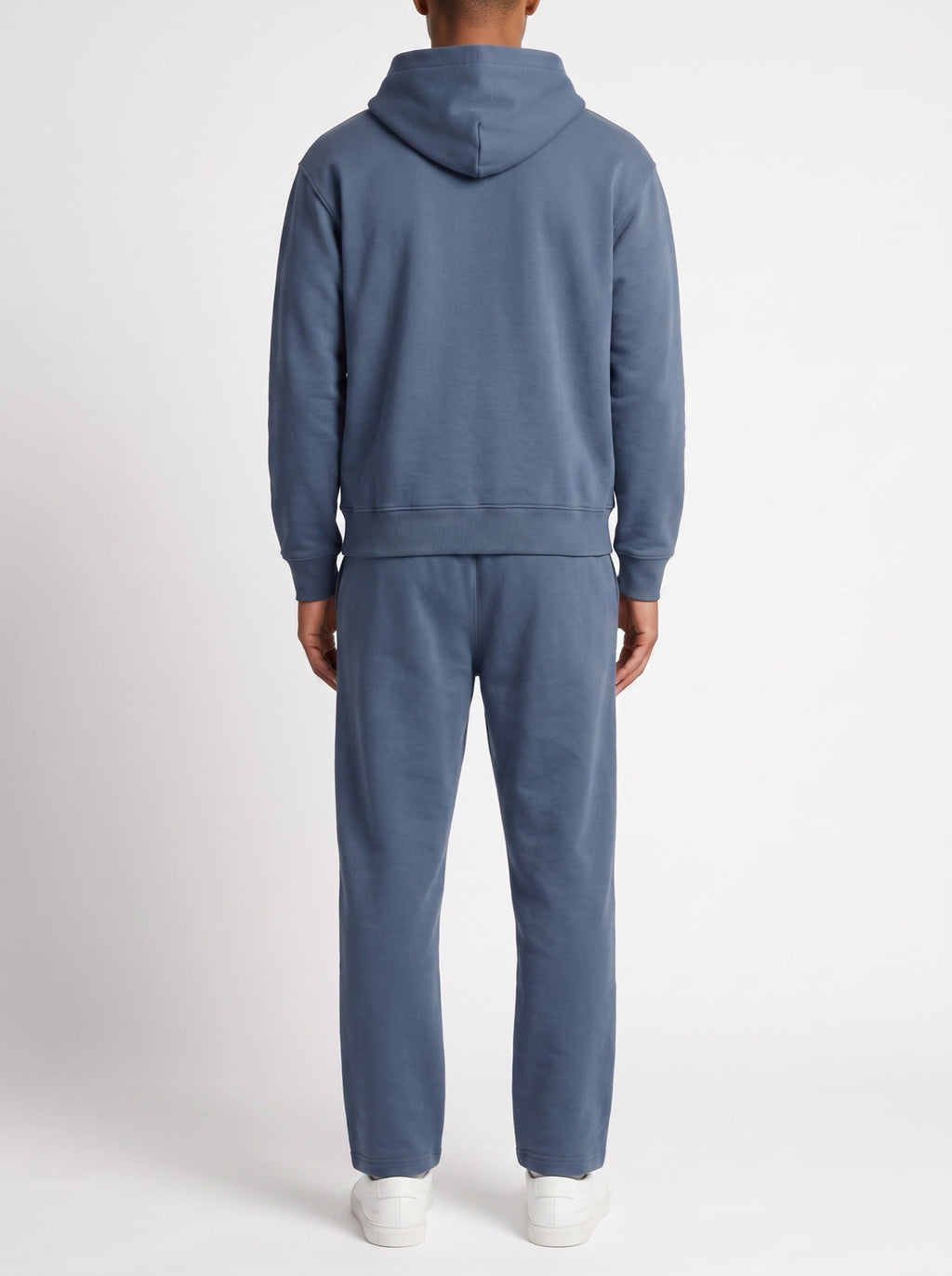 2-teiliges Set mit lockerer Passform, Kapuzenpullover und Jogginghose – Blau