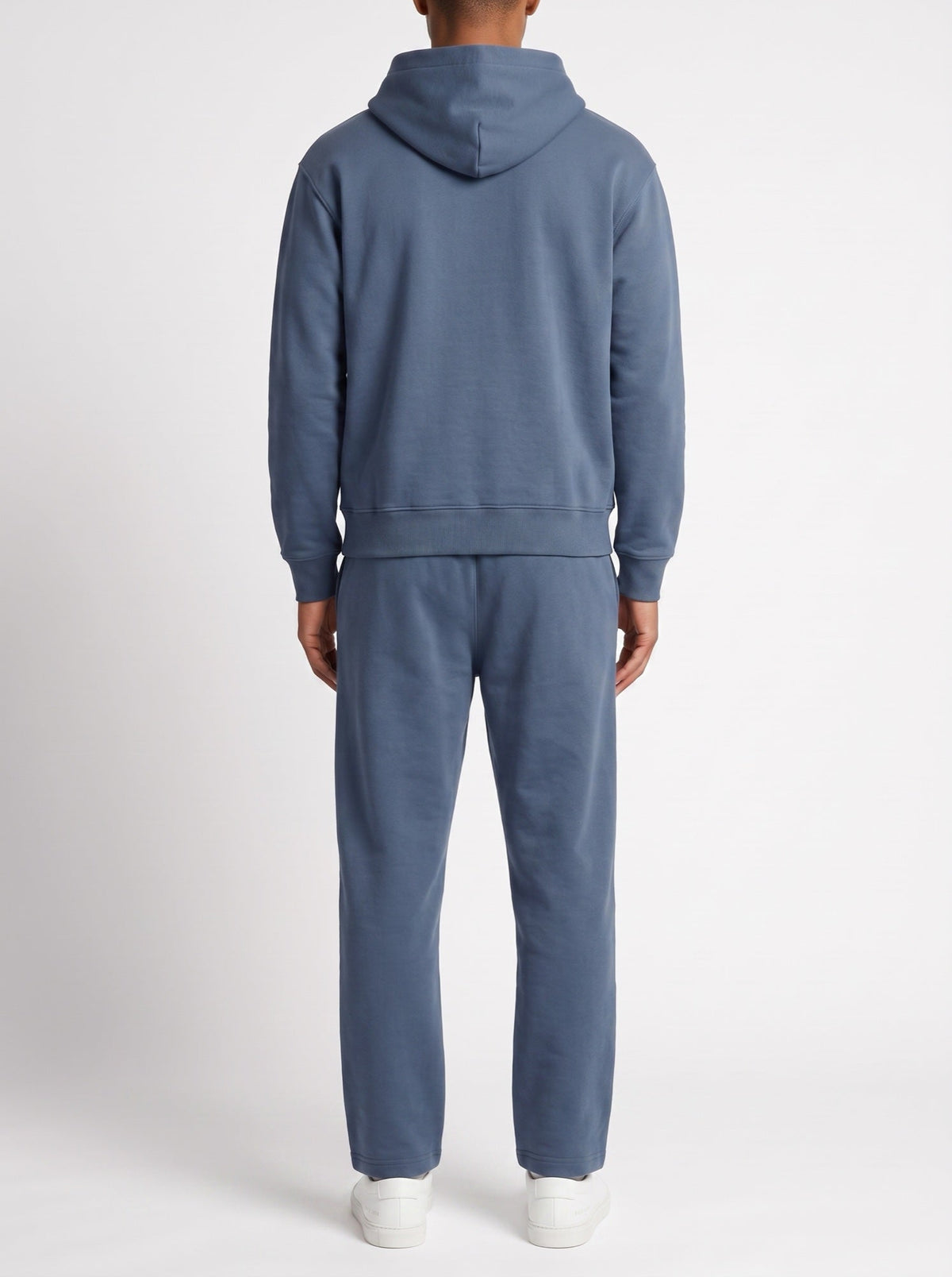 2-teiliges Set mit lockerer Passform, Kapuzenpullover und Jogginghose – Blau