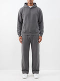 2-teiliges Set mit lockerer Passform, Kapuzenpullover und Jogginghose – Dunkelgrau