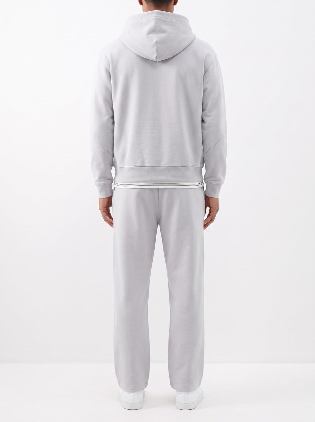 2-teiliges Set in lockerer Passform, Kapuzenpullover und Jogginghose – Grau