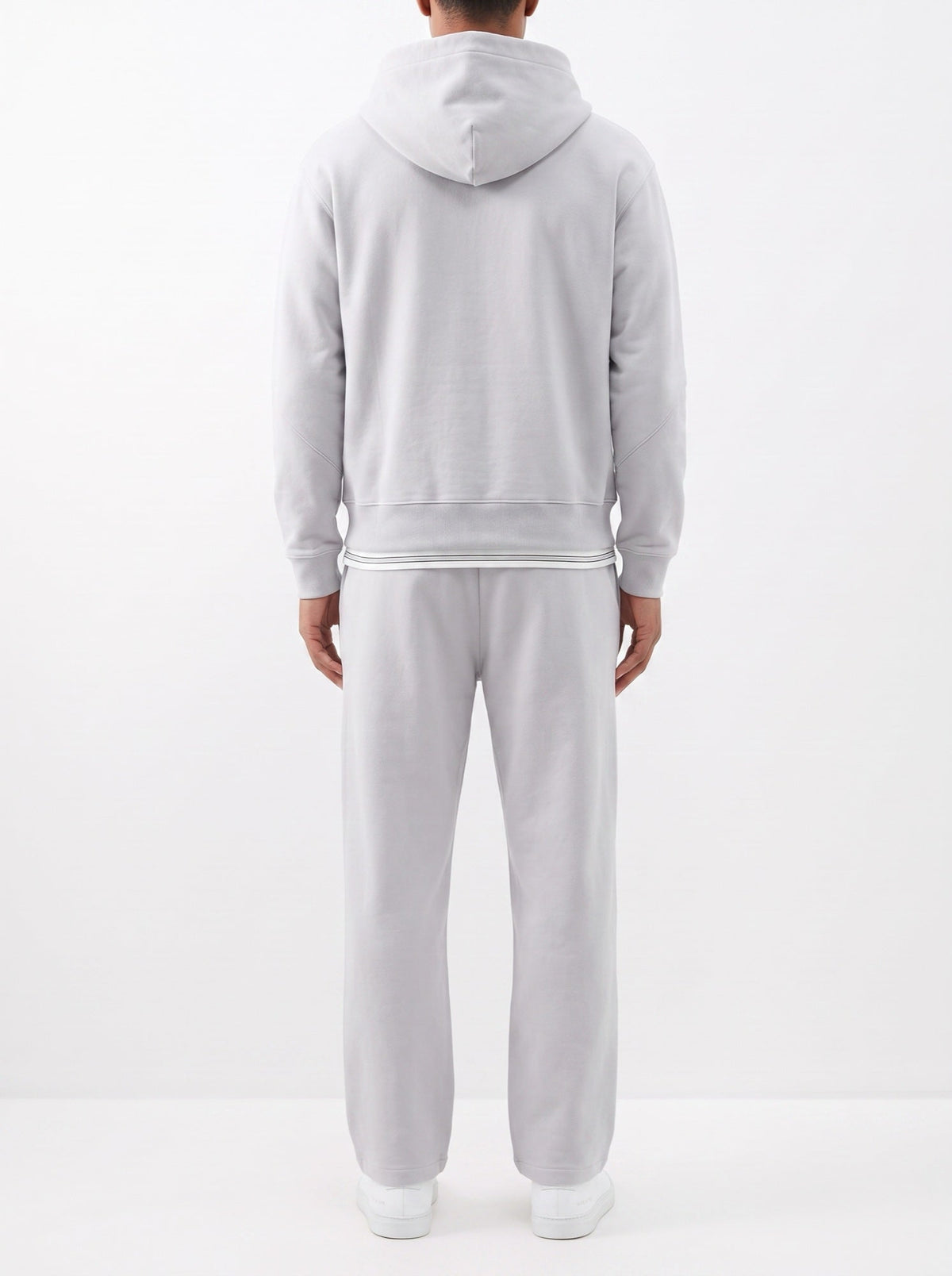 2-teiliges Set in lockerer Passform, Kapuzenpullover und Jogginghose – Grau