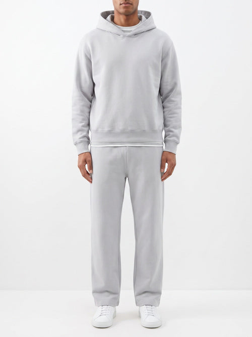 2-teiliges Set in lockerer Passform, Kapuzenpullover und Jogginghose – Grau