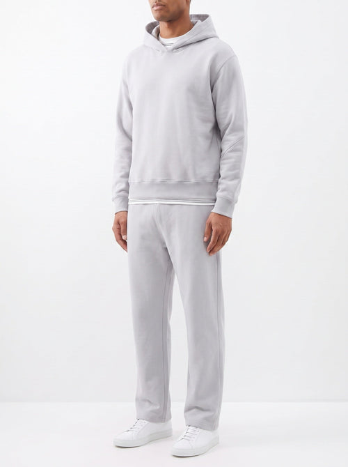 2-teiliges Set in lockerer Passform, Kapuzenpullover und Jogginghose – Grau