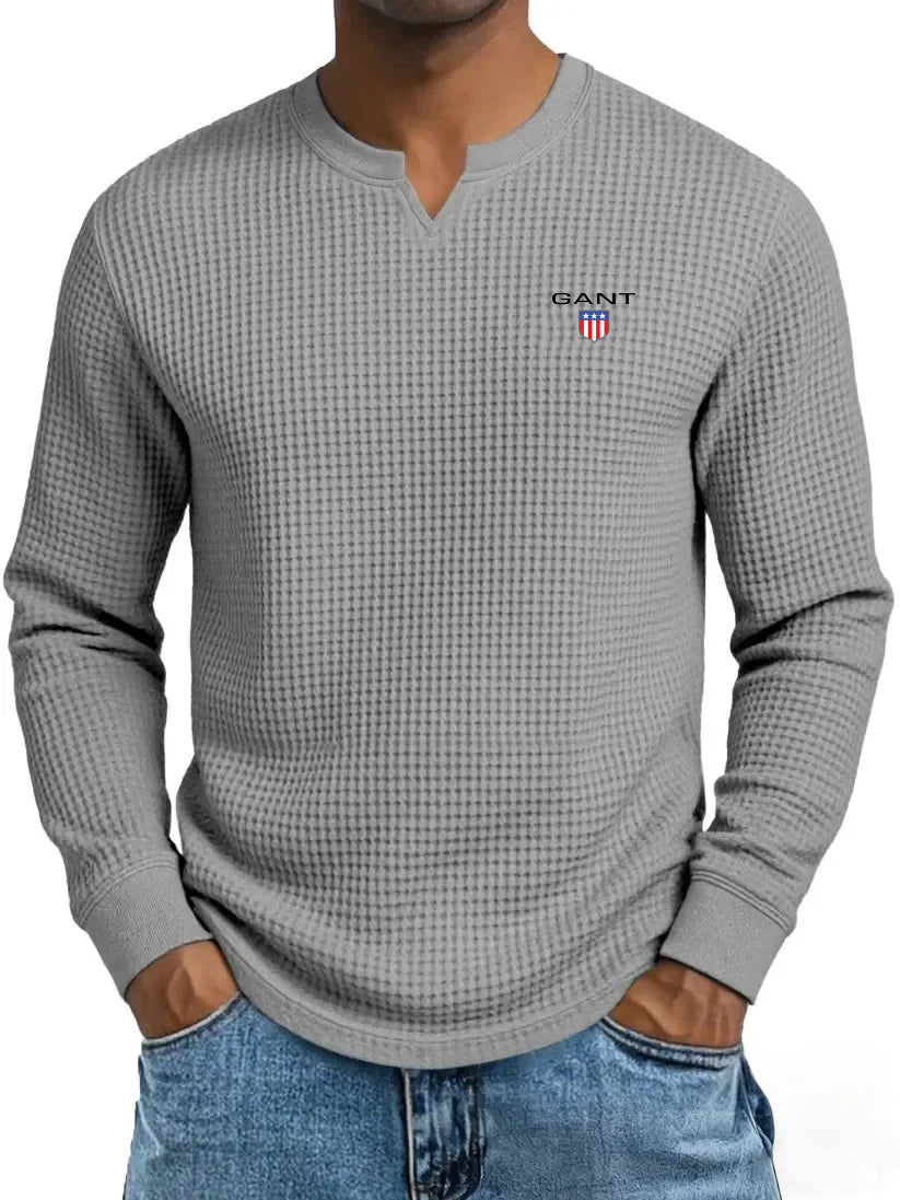 GANT® Klassischer Winterpullover — Grau