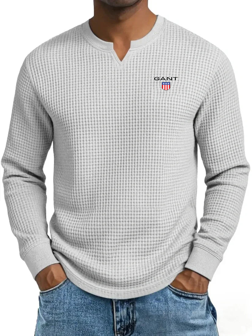 GANT® Klassischer Winterpullover — Hellgrau