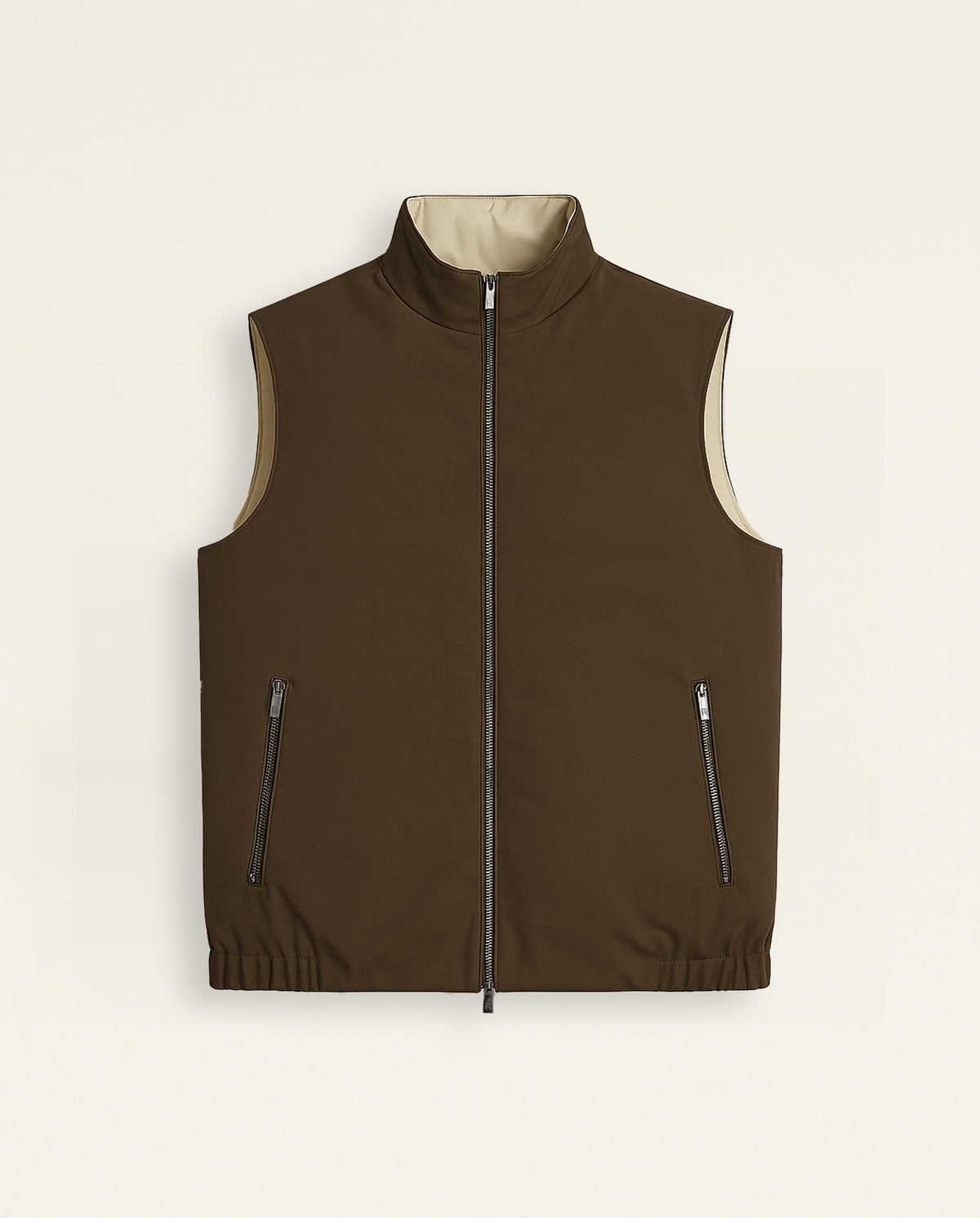 Wendeweste – Ebenholz/Beige