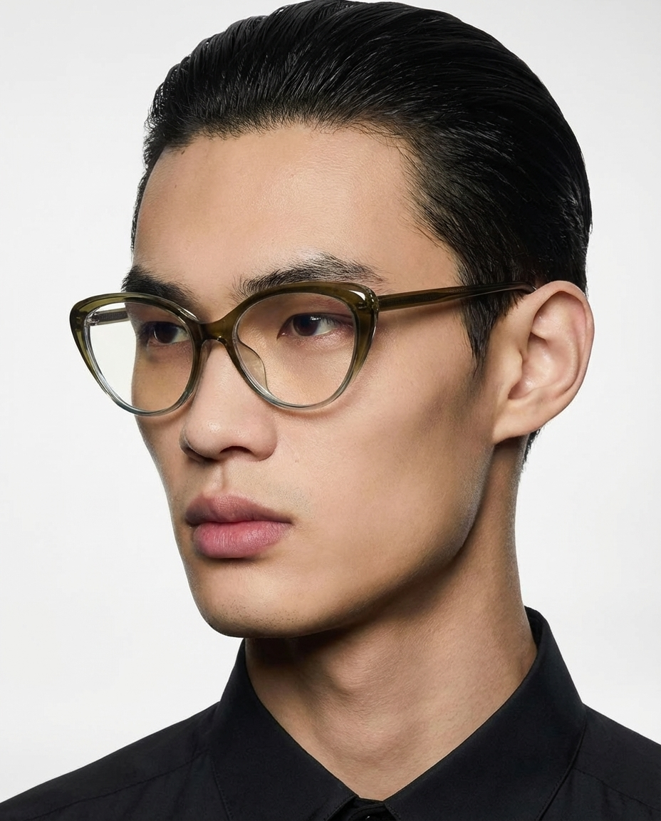 Orsini Sonnenbrille — Grün — getragen