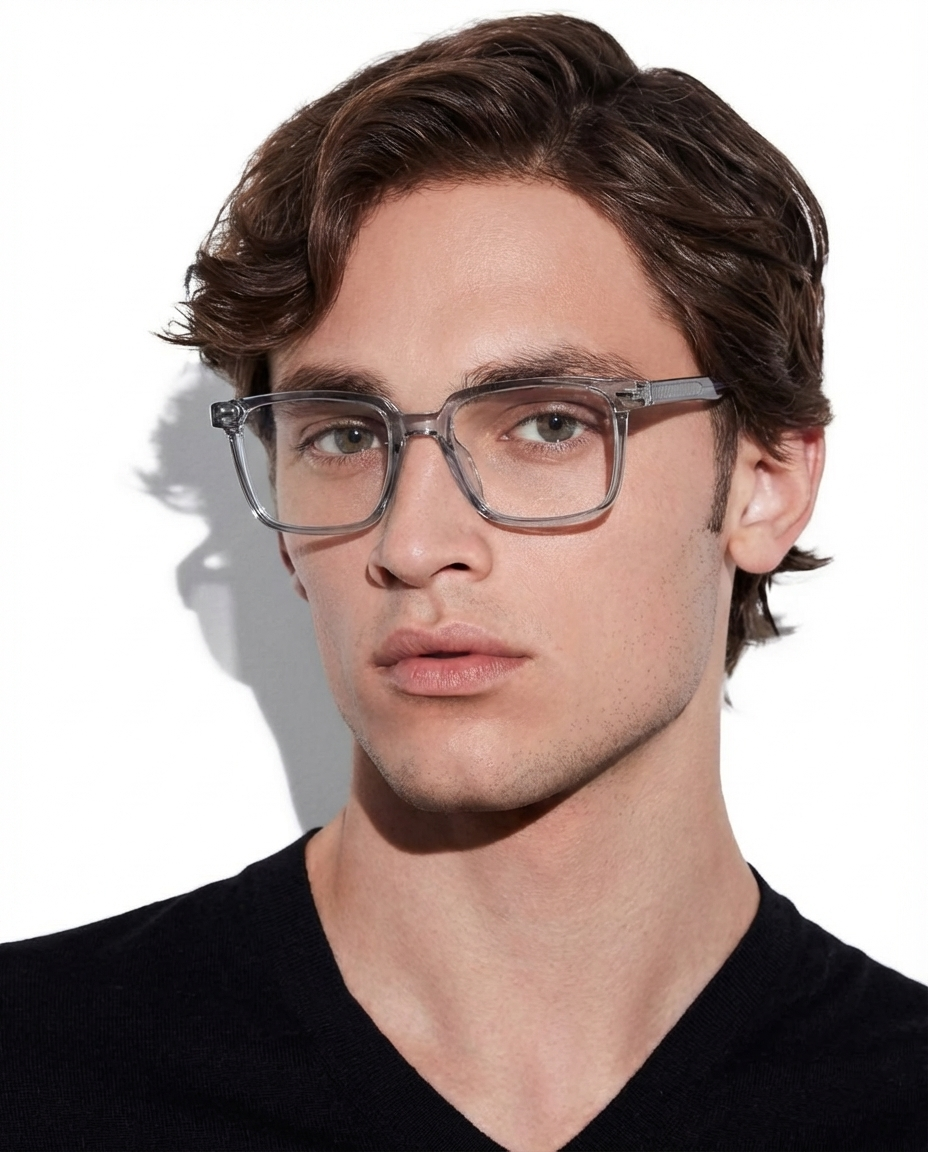 Basile Sonnenbrille — Grau — getragen