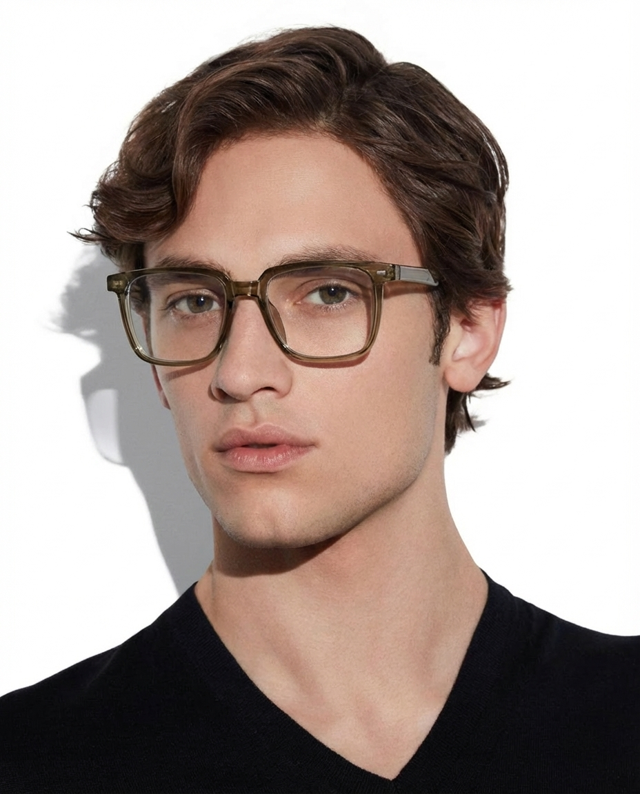 Basile Sonnenbrille — Grün — getragen