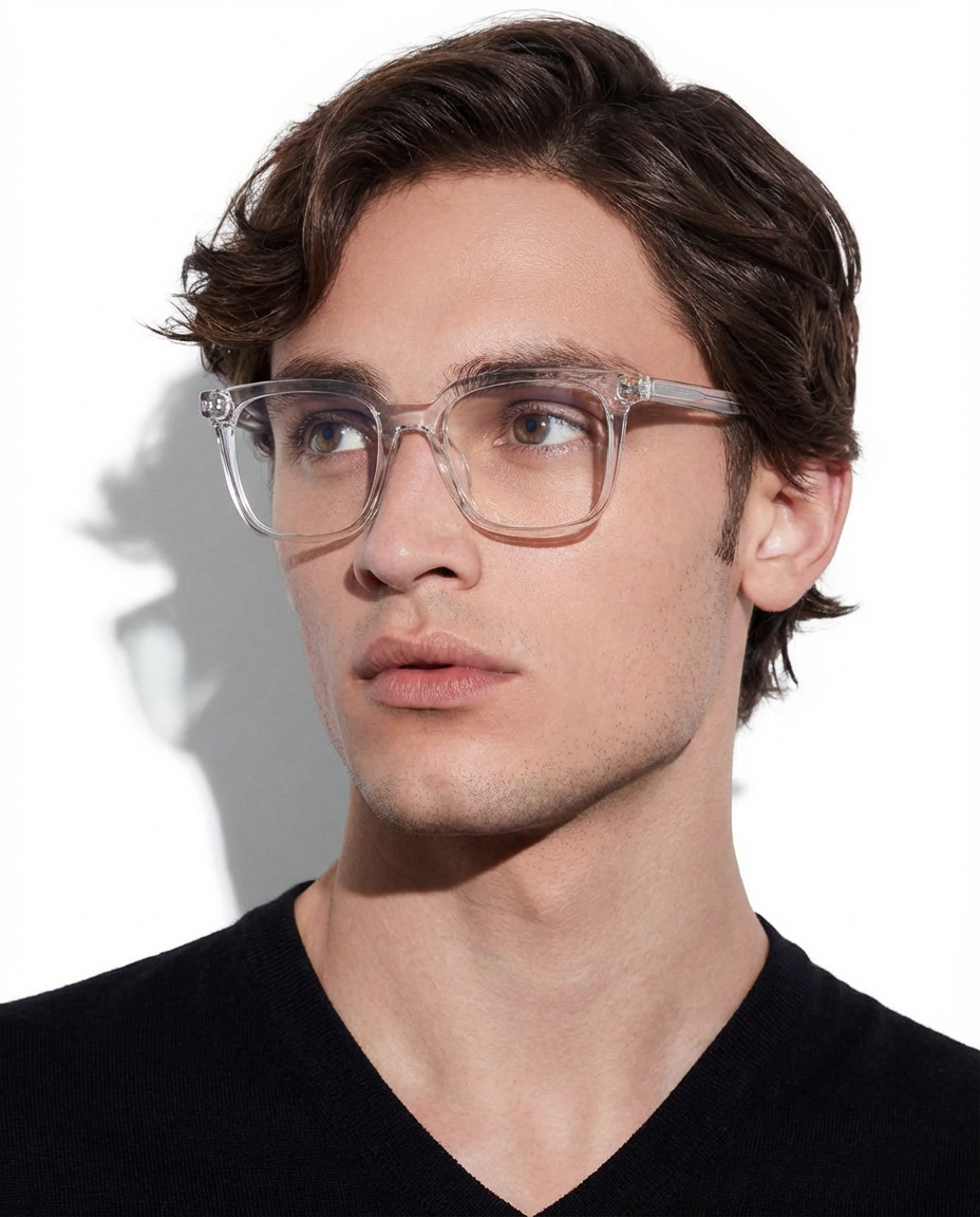 Felix Sonnenbrille — Transparent — getragen
