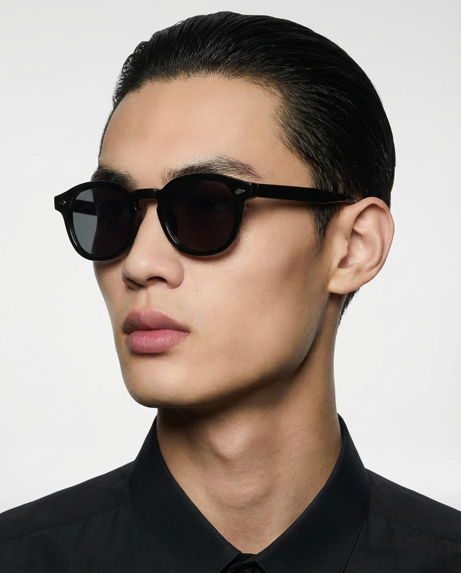 Enzo Sonnenbrille — Schwarz — getragen