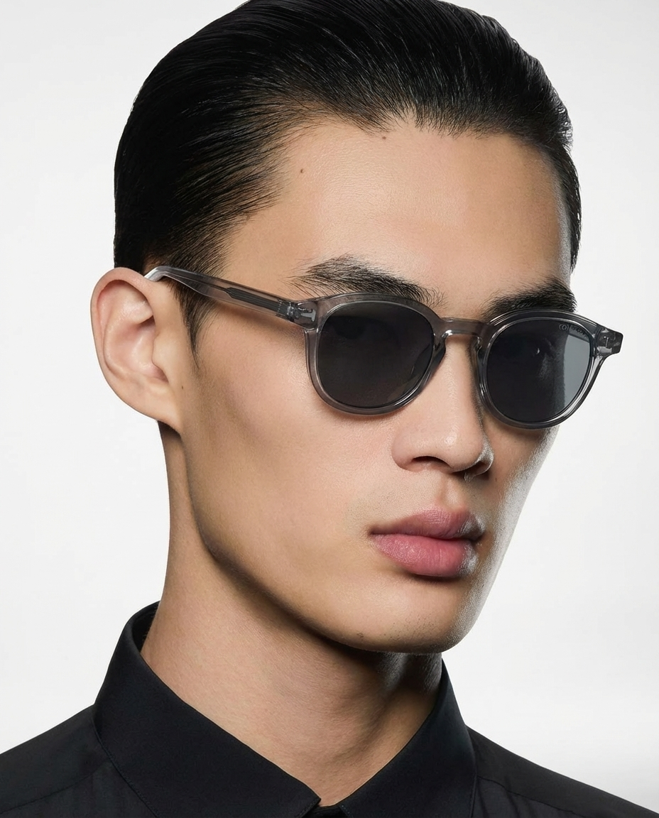 Enzo Sonnenbrille — Grau — getragen