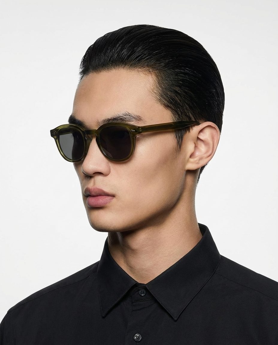 Enzo Sonnenbrille — Grün — getragen
