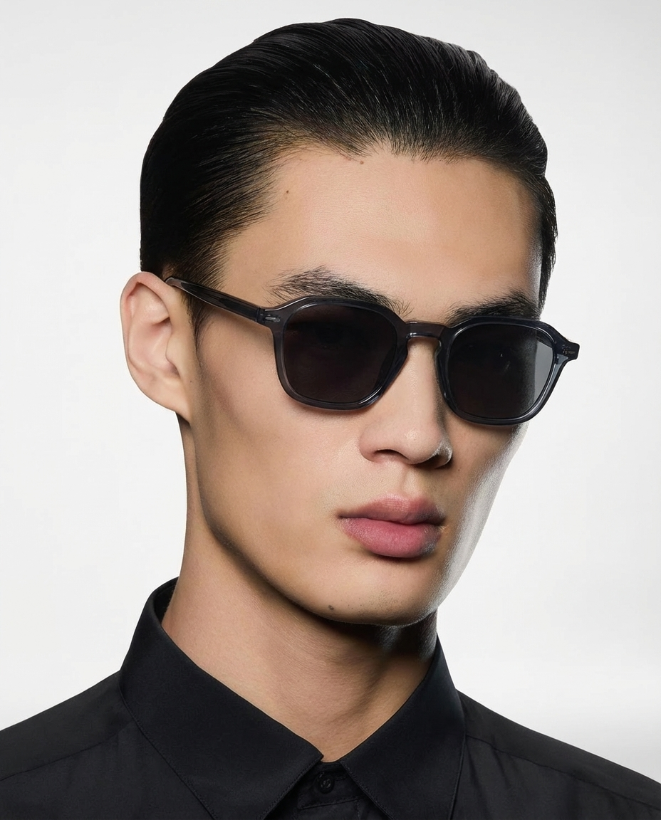 Vincenso Sonnenbrille — Grau — getragen