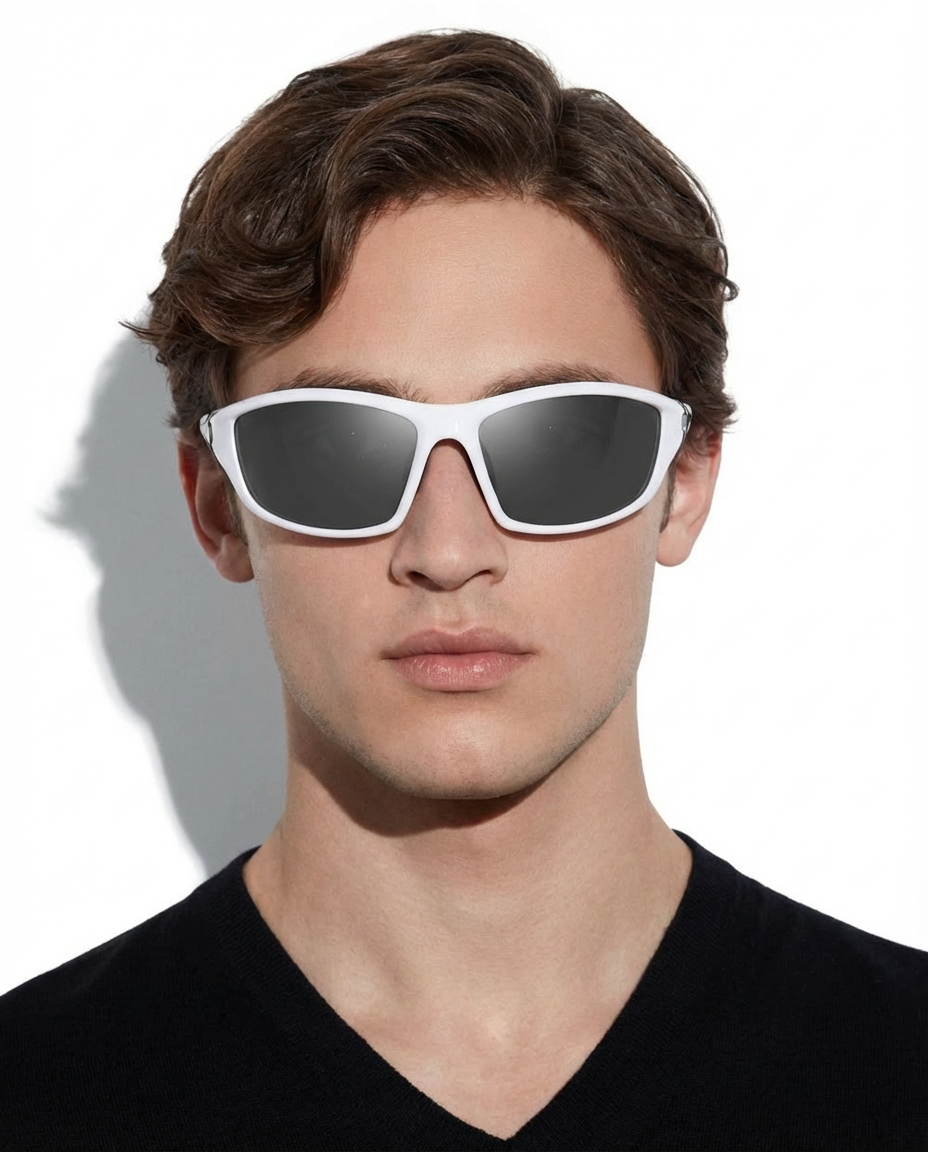 Remy Sonnenbrille — Weiß — getragen
