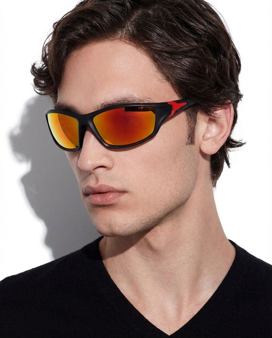 Remy Sonnenbrille — Orange — getragen