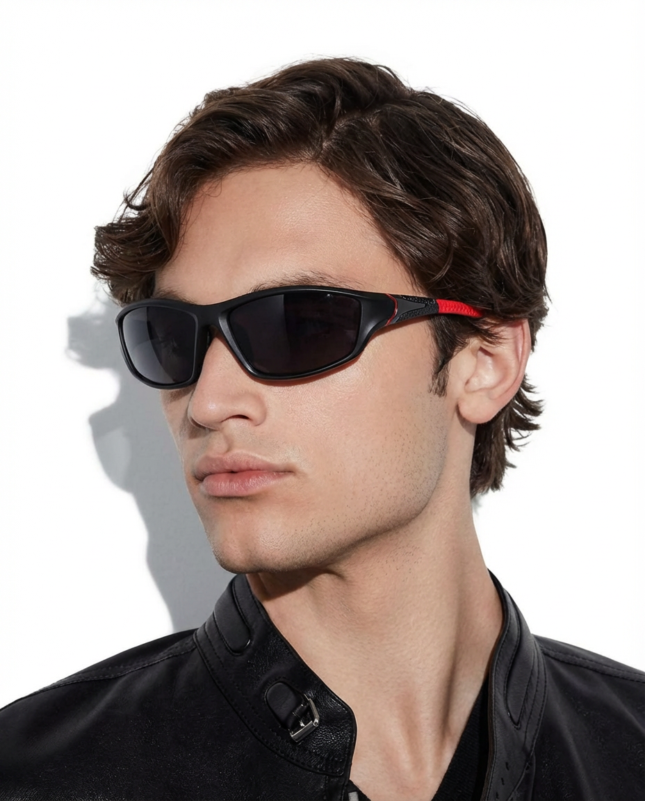 Remy Sonnenbrille — Rot — getragen