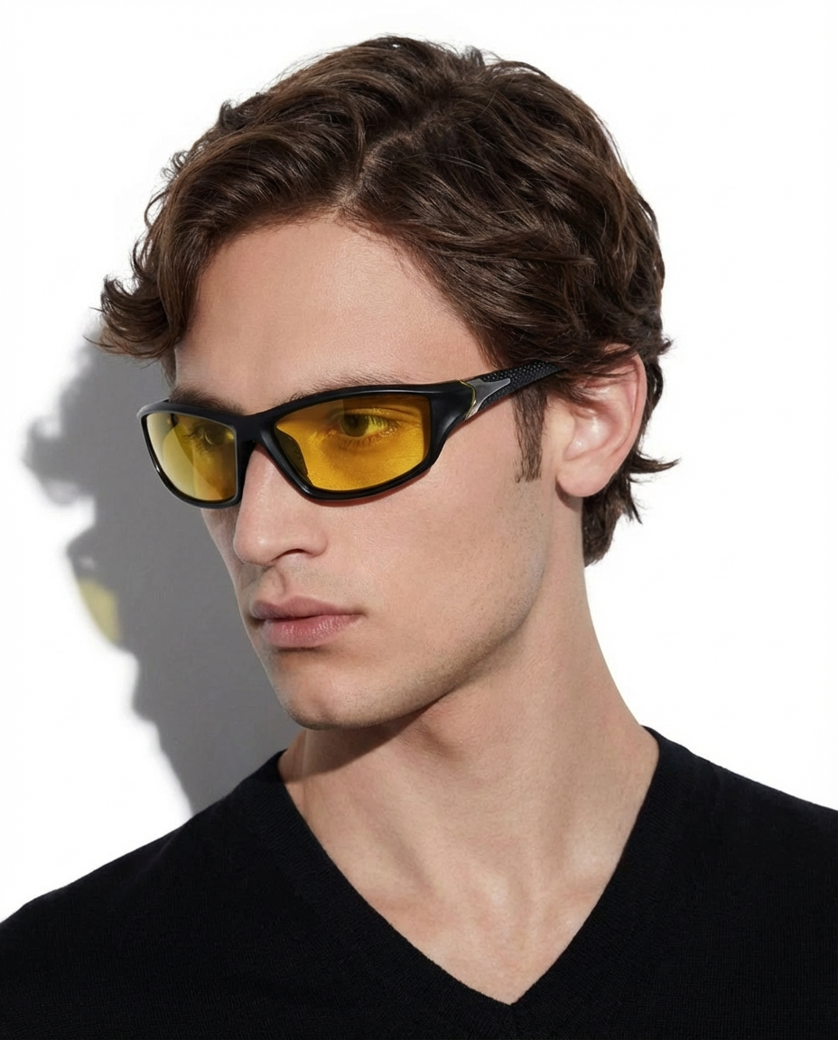 Remy Sonnenbrille — Gold — getragen